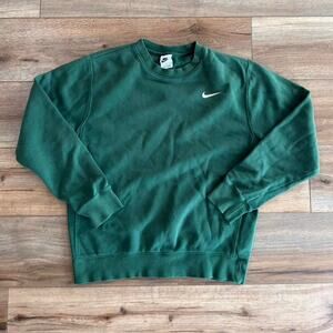 Early y2k nike forest green Size Small Pullover Soft Comfy